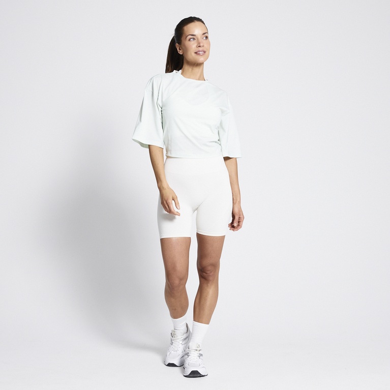 Wide sleeve training tee "Always" Light Turquise